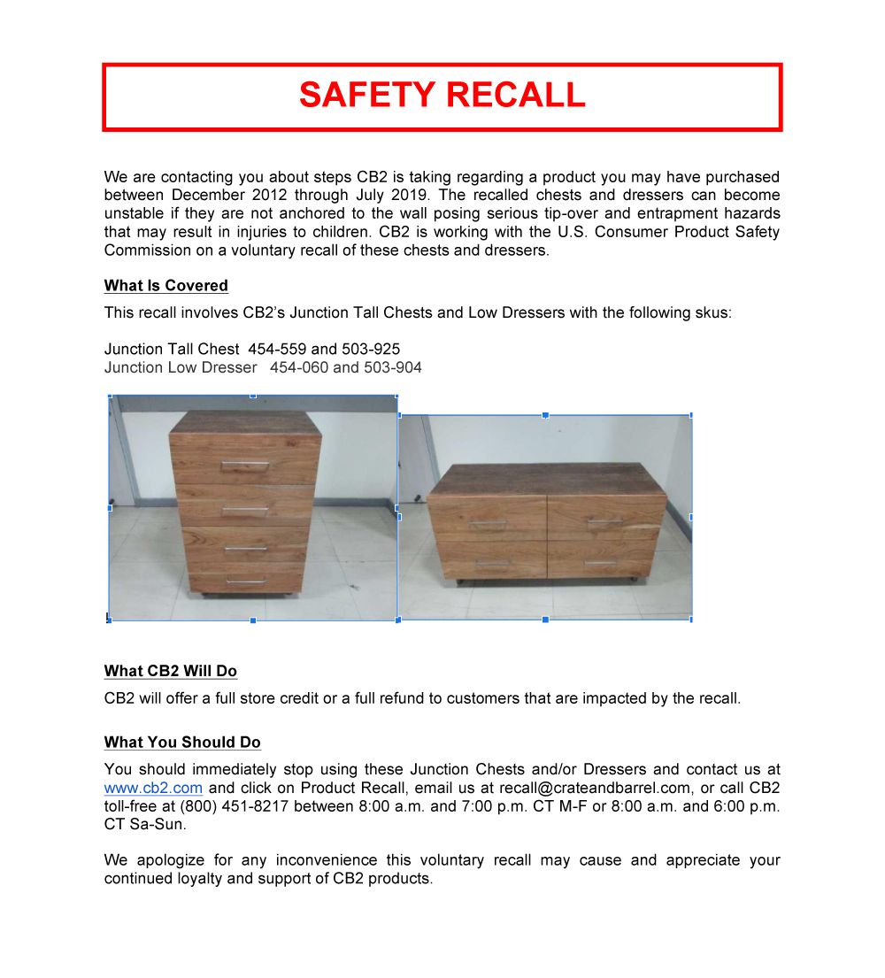 Product Recalls