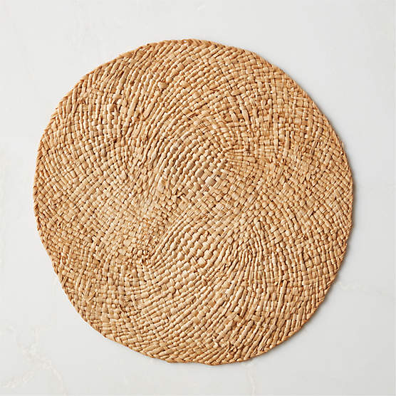 June Round Natural Placemat 