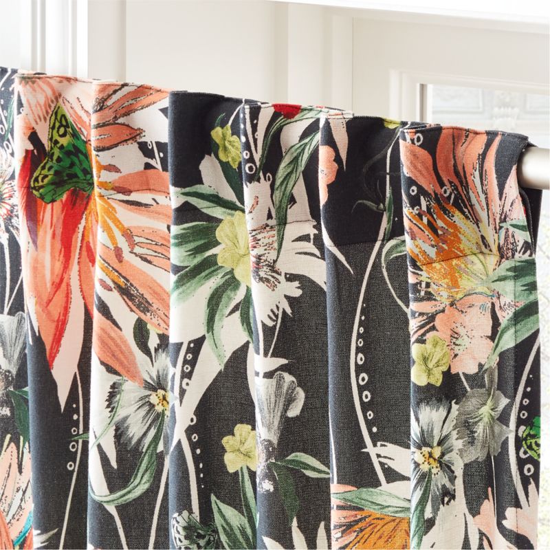 Jungle Bloom Curtain Panel 48 x84 CB2