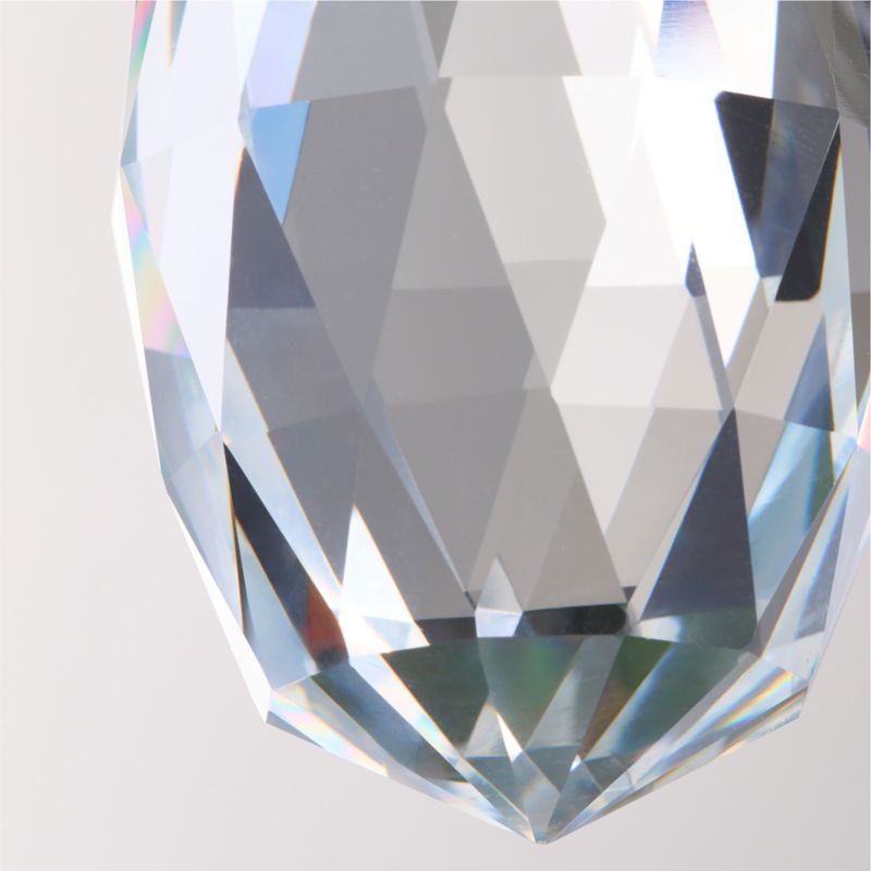 Jewel Clear Glass Drop Christmas Tree Ornament - image 2 of 4