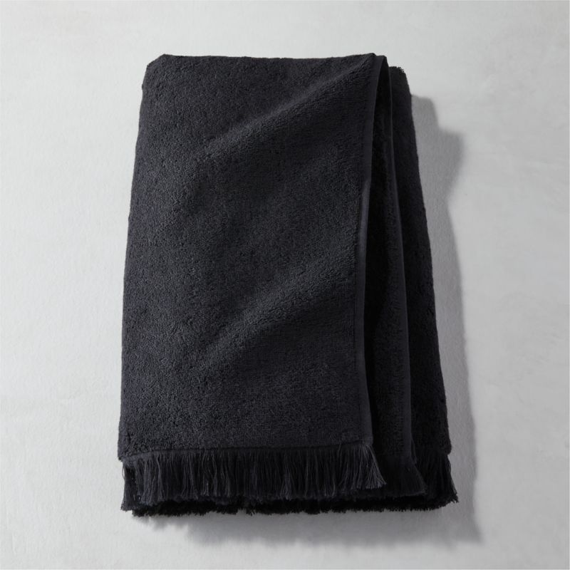 Kindred Organic Cotton Black Bath Towel by Kravitz Design - image 0 of 6