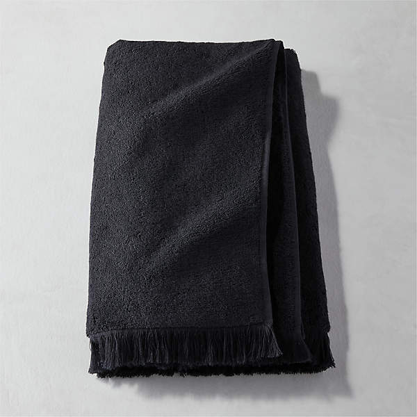 Kindred Organic Cotton Black Bath Towels