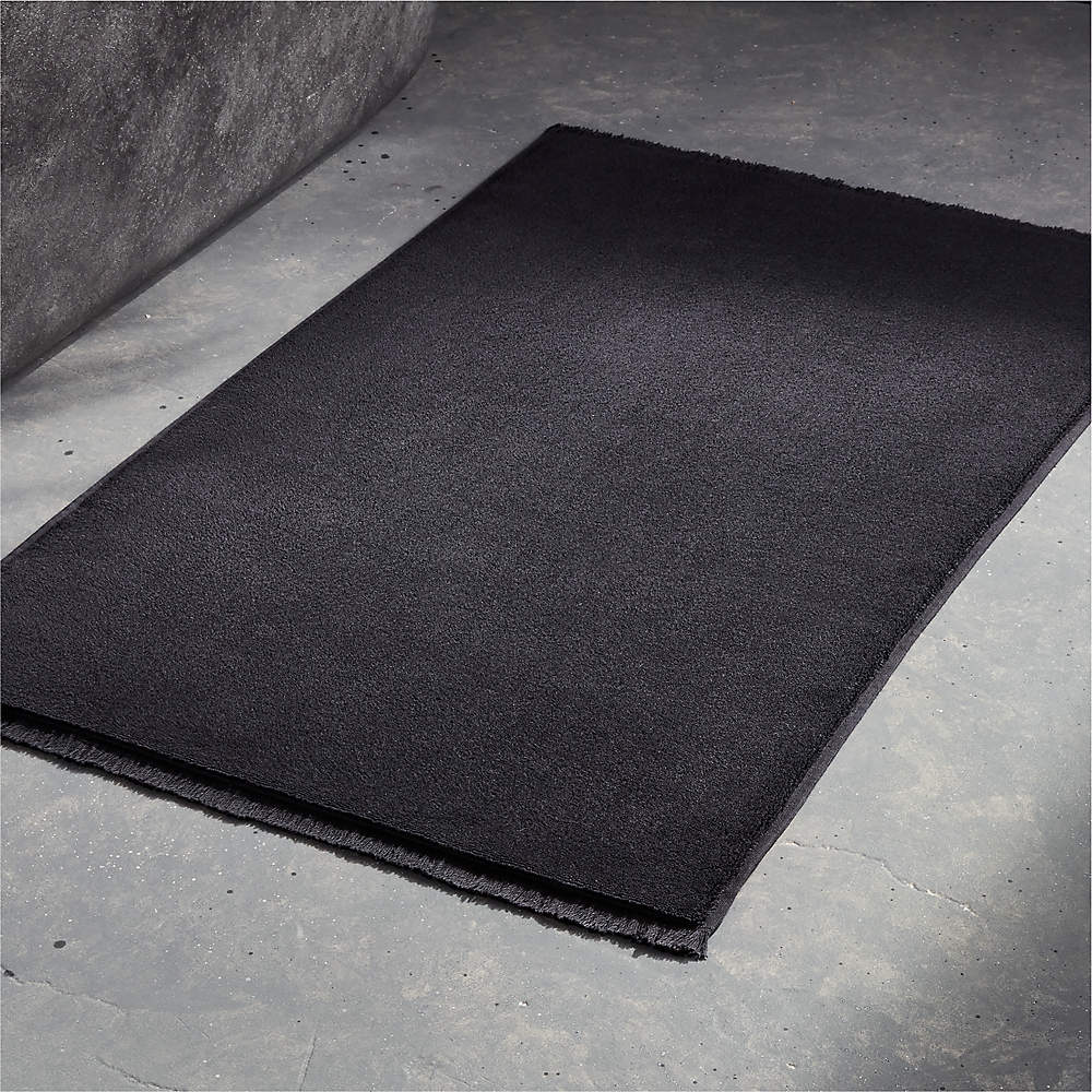 HALF MOON BLACK Indoor Floor Mat By Kavka Designs - Bed Bath