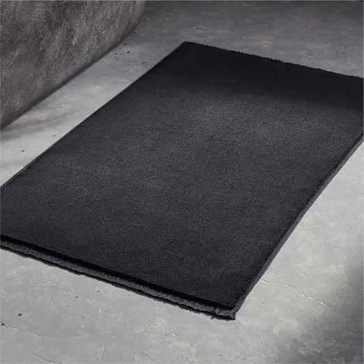 Modern Black Bath Mats & Bathroom Runners CB2