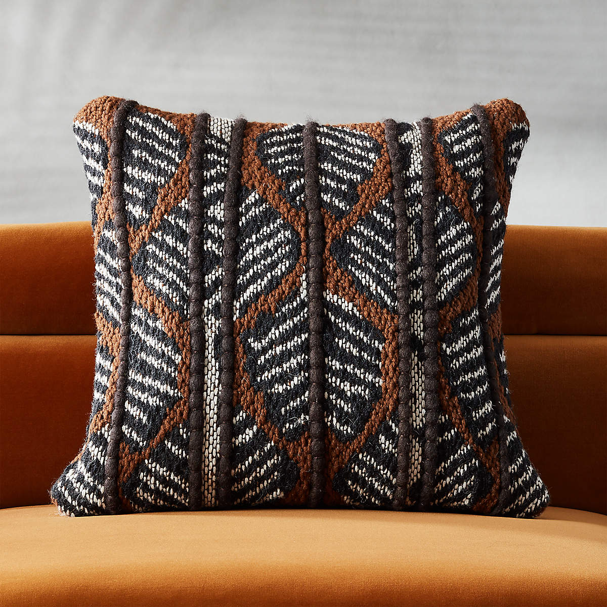 Passage Woven Modern Throw Pillow with FeatherDown Insert 20