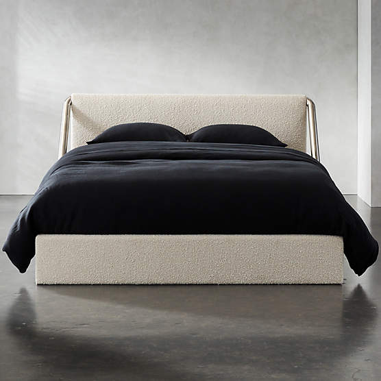 Miri Black and Rattan Queen Bed + Reviews CB2 Canada