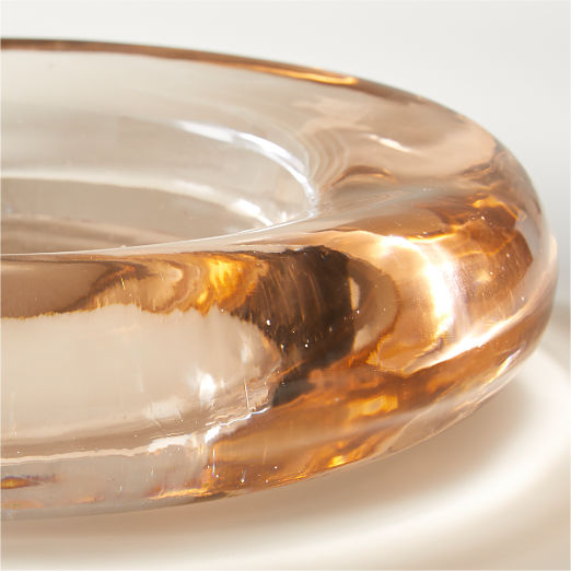 Bangle Dirty Rose Glass Decorative Bowl