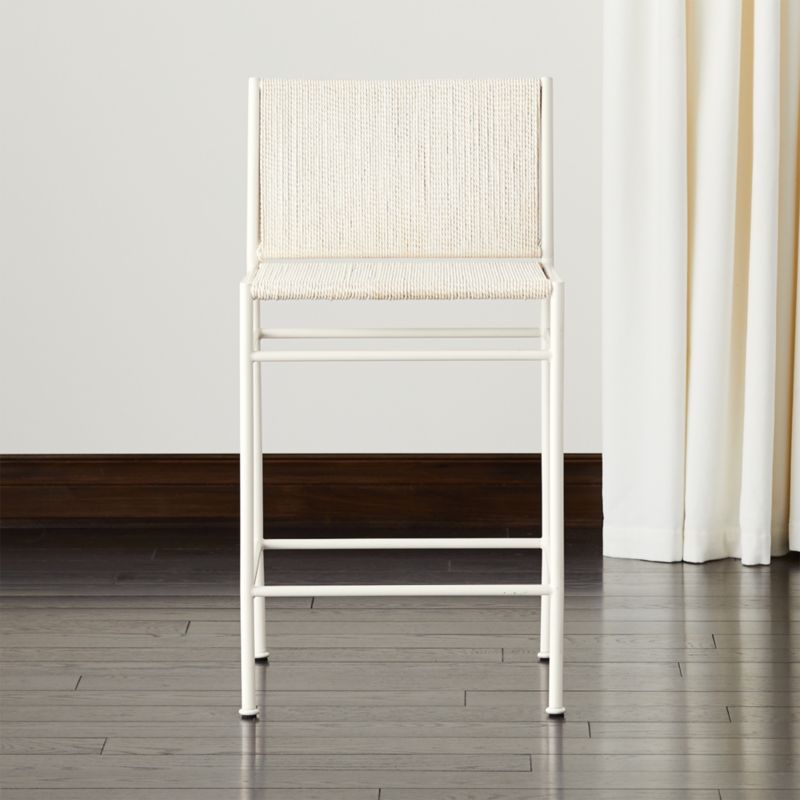 Bounce Ivory Woven Counter Stool - image 0 of 8