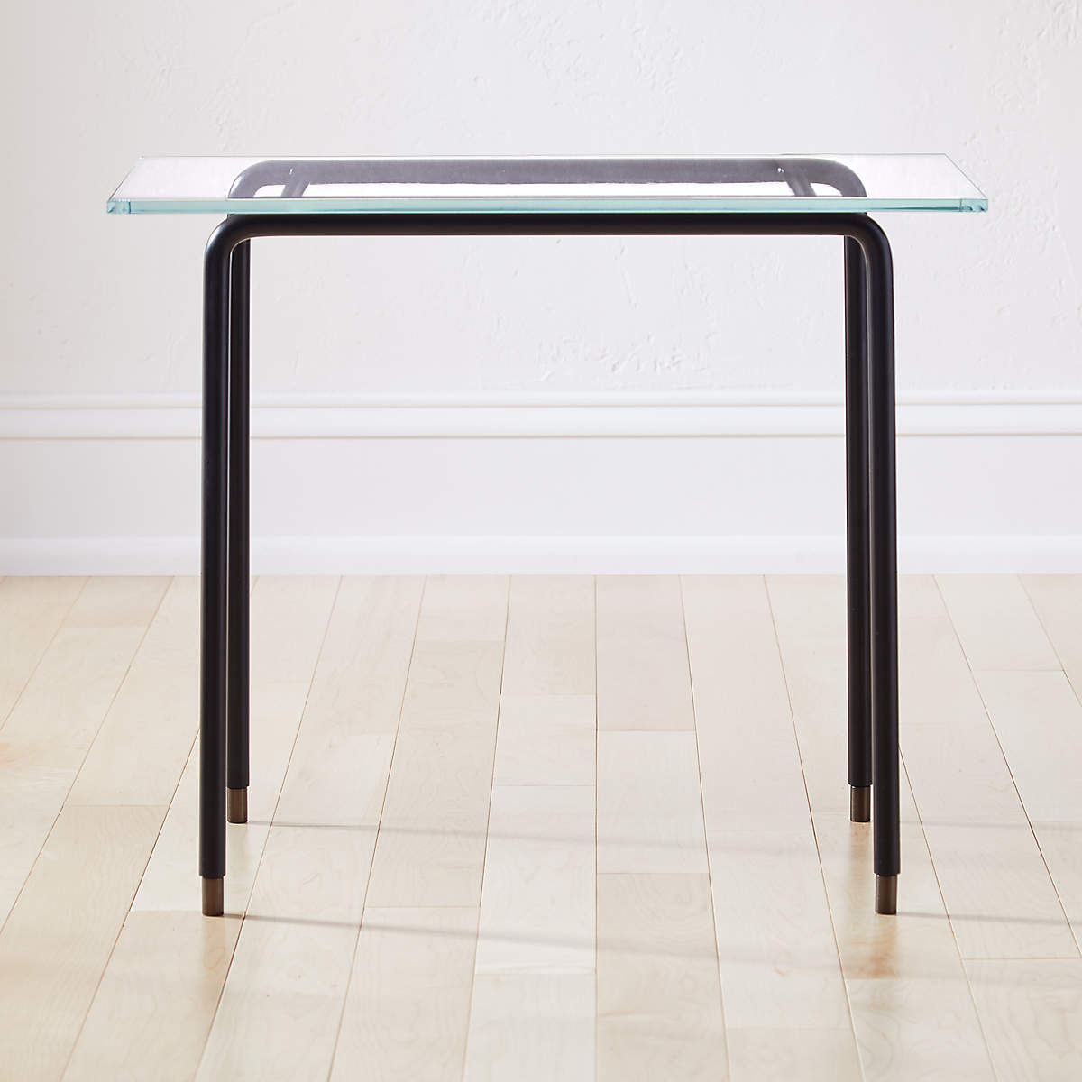 Cane Glass Side Table + Reviews CB2