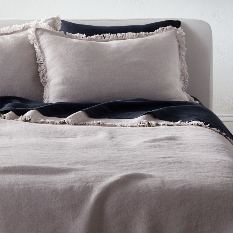 View Eyelash Belgium Linen Natural Full/Queen Coverlet details