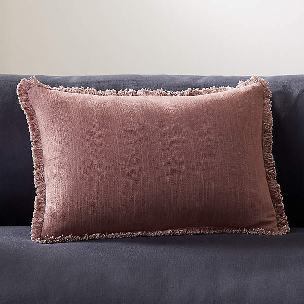 mauve throw pillows