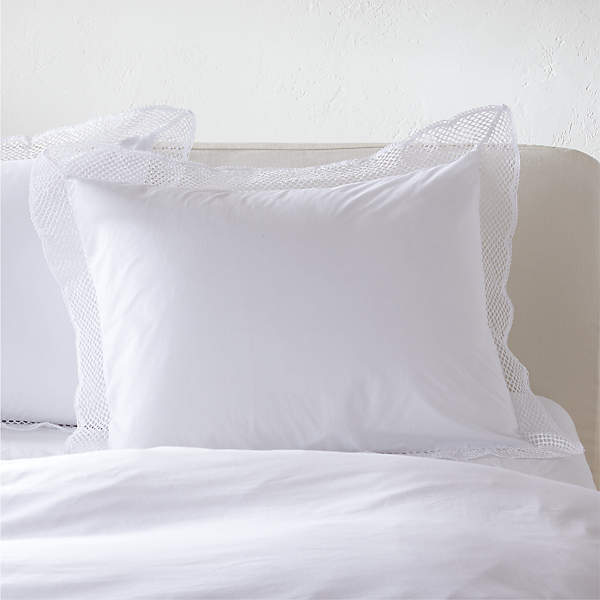 Organic Cotton Lattice White Standard, Are Ikea Duvets Standard Size
