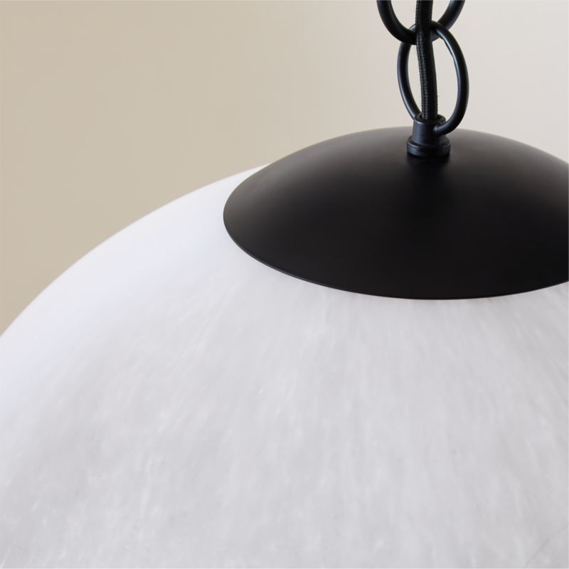 Moon Globe Pendant Light with Black Chain 21" - image 3 of 10