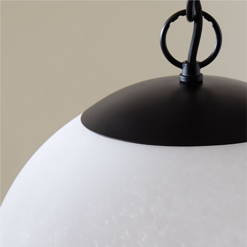 Moon Globe Pendant Light with Black Chain 14" - image 3 of 9