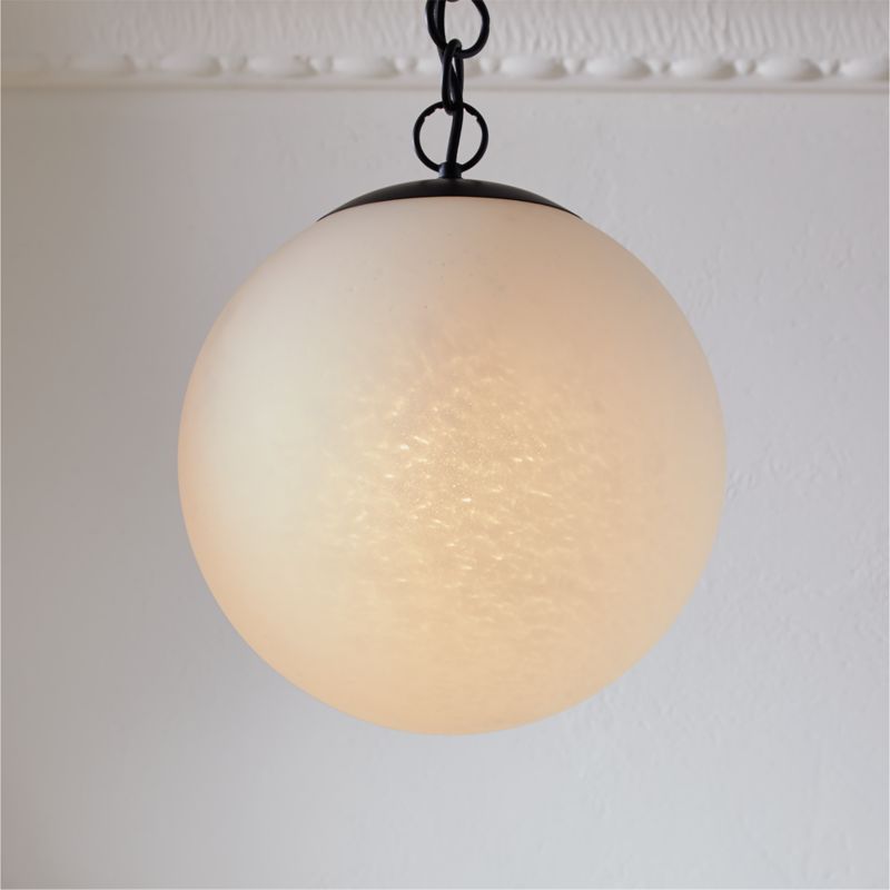 Moon Globe Pendant Light with Black Chain 14" - image 0 of 9