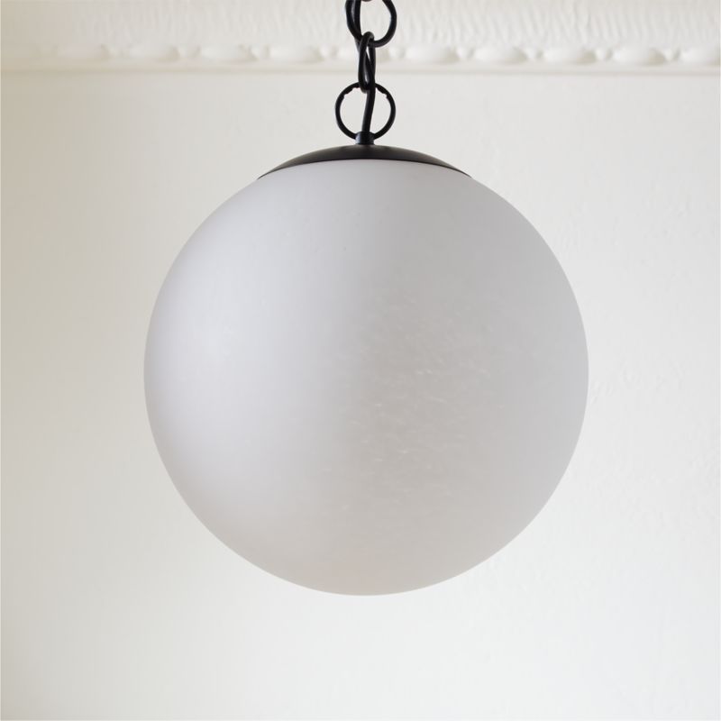 Moon Globe Pendant Light with Black Chain 14" - image 2 of 9