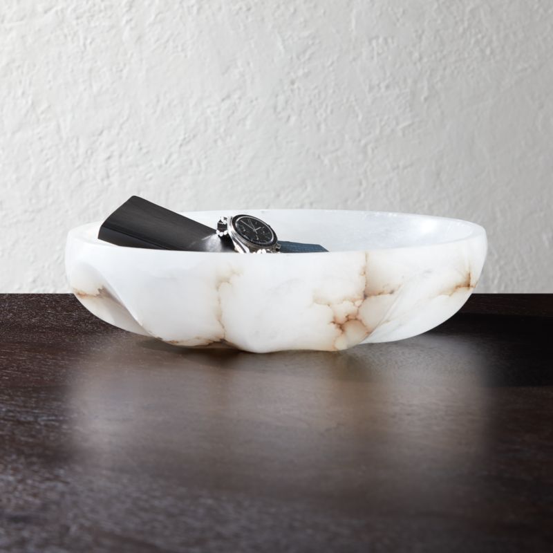 Oyster Alabaster Decorative Bowl - image 2 of 14