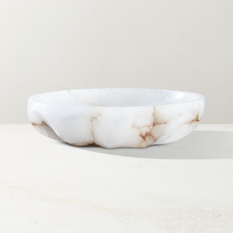 Oyster Alabaster Decorative Bowl - image 3 of 16