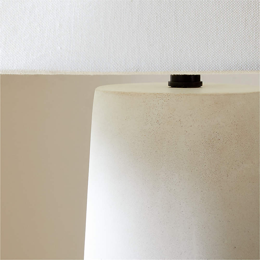 Polar White Cement Table Lamp by Kara Mann + Reviews