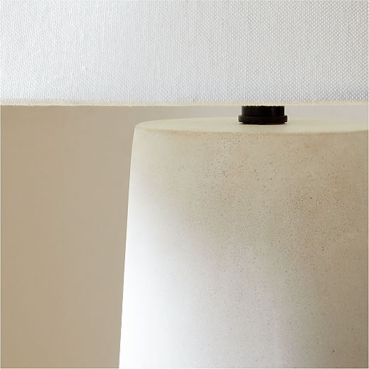 Polar White Cement Floor Lamp by Kara Mann