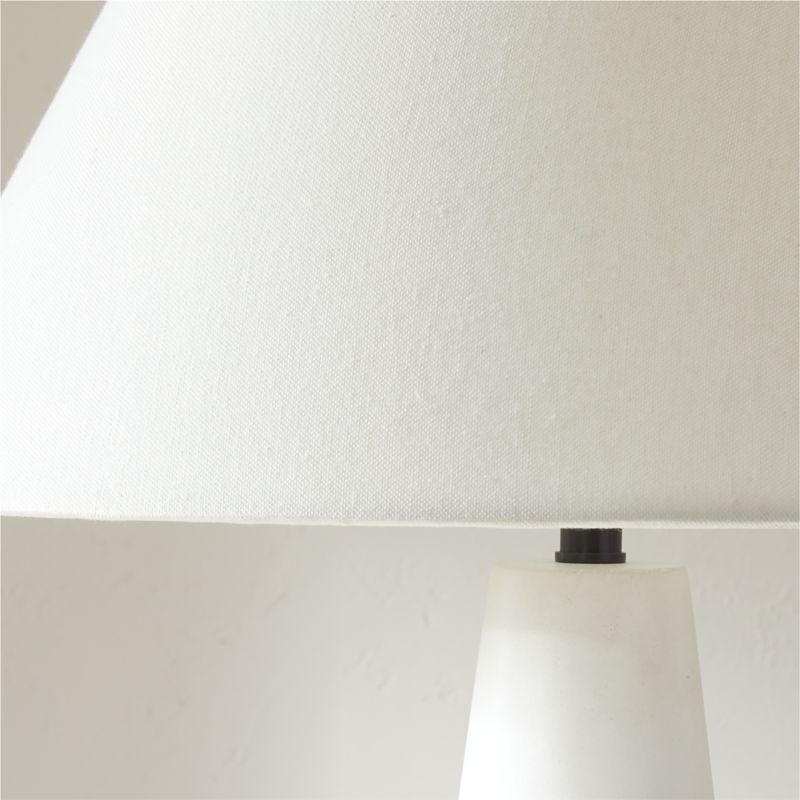 Polar White Cement Table Lamp by Kara Mann - image 3 of 11