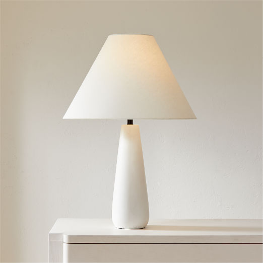 Polar White Cement Table Lamp