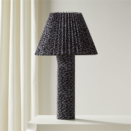 Scrunch Black and White Table Lamp