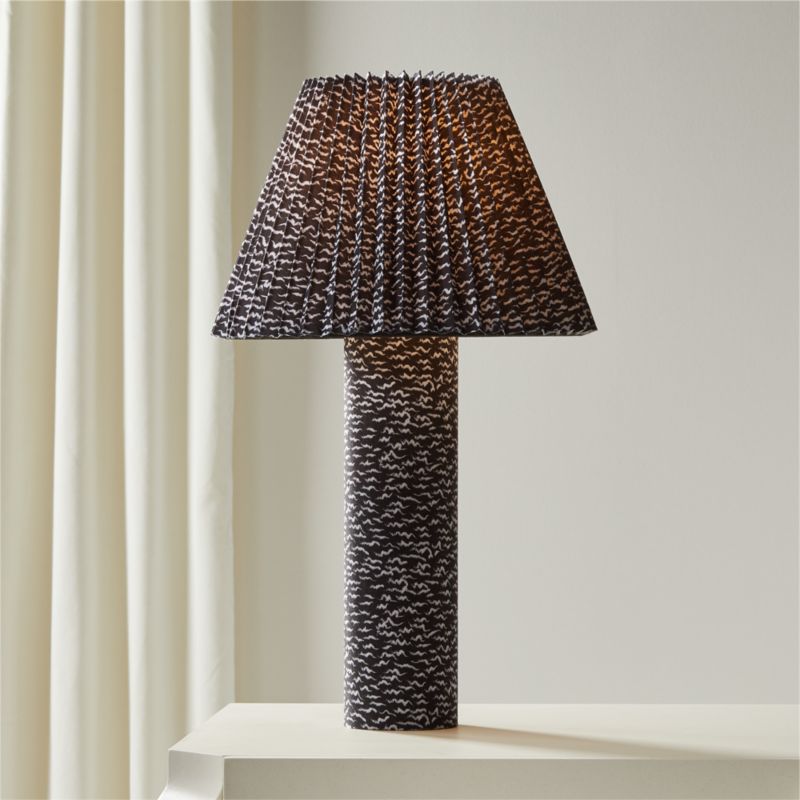 Black white deals table lamp