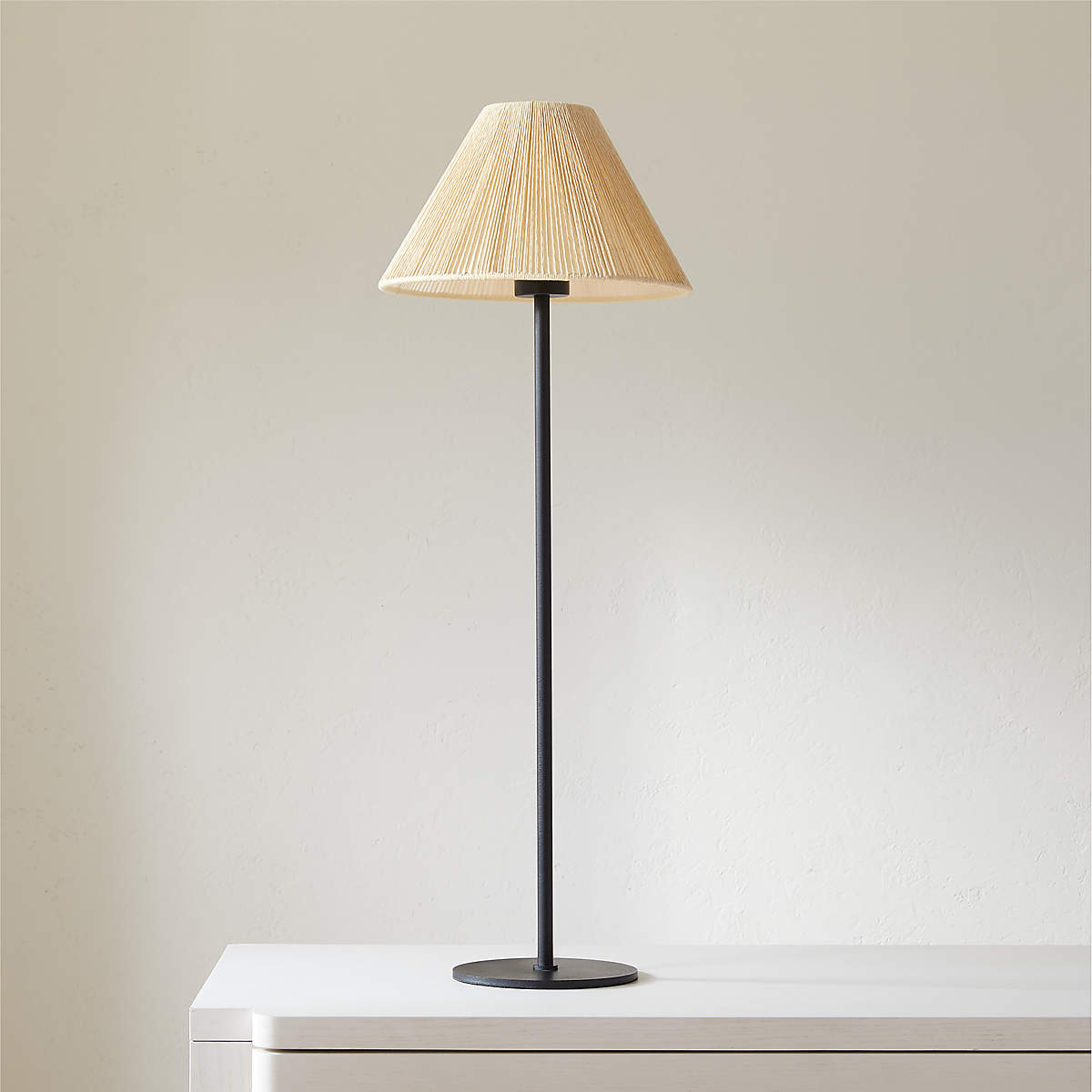 Slight Table Lamp with Neutral Shade CB2
