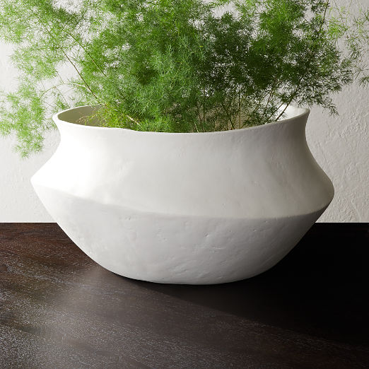 Tide White Storage Basket Large by Kara Mann