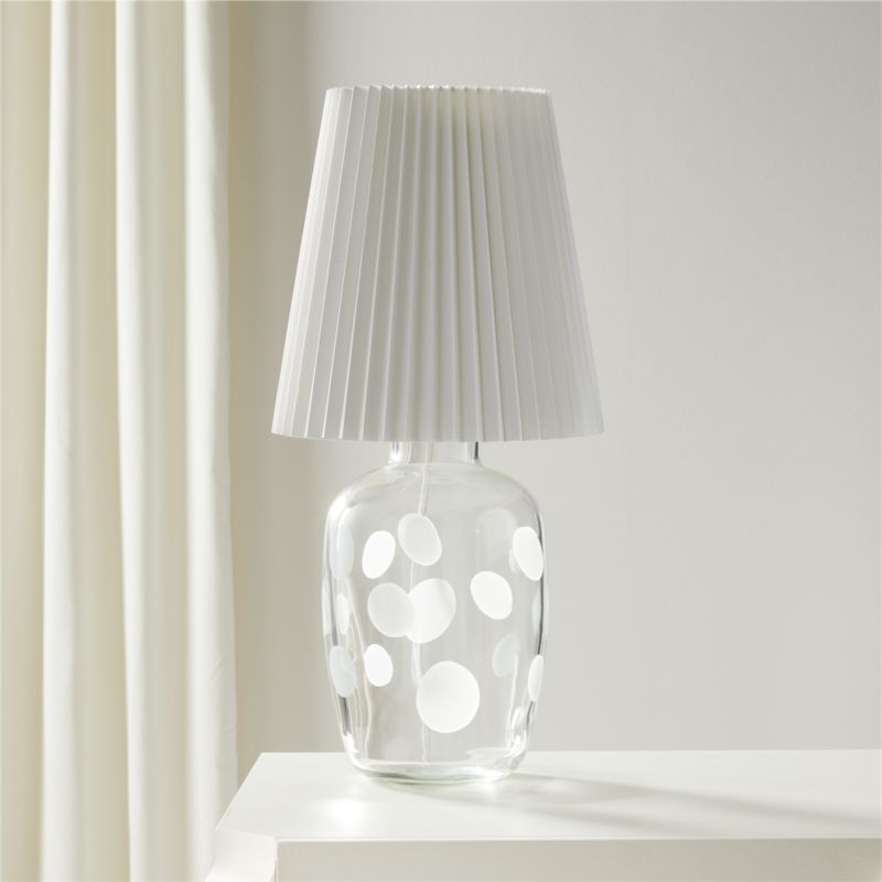 polka dot table lamp