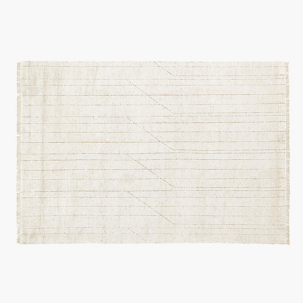 Byron Merino Wool Handwoven Ivory Area Rug