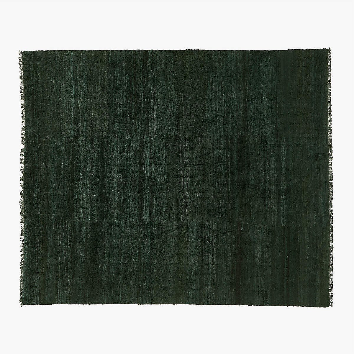 Kada Modern Handknotted Viscose Green Area Rug 8'x10' + Reviews | CB2