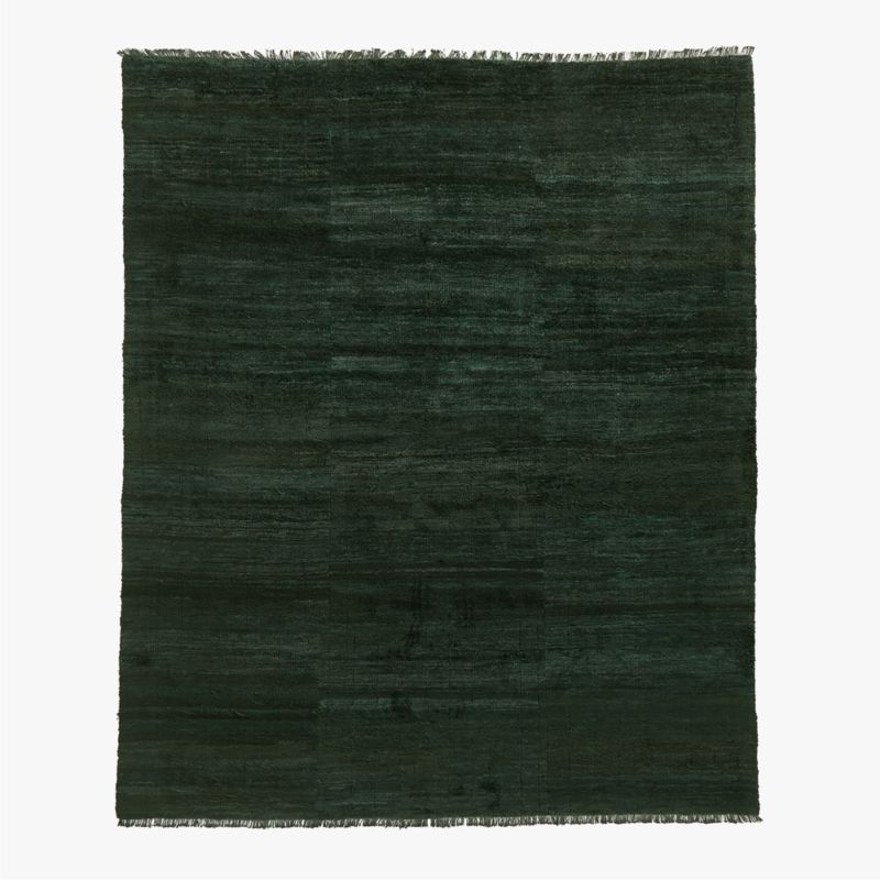 Kada Modern Hand-Knotted Viscose Green Area Rug 10'x14' - image 0 of 6