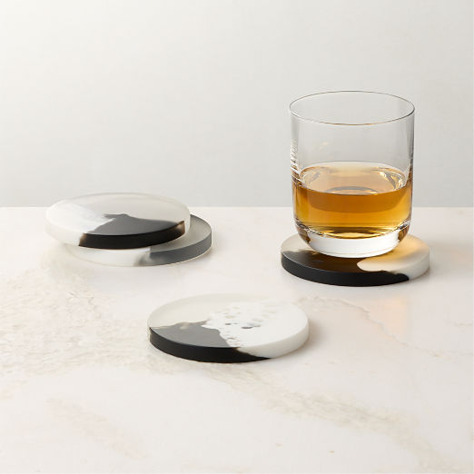 Kaine Resin Coasters Set of 4