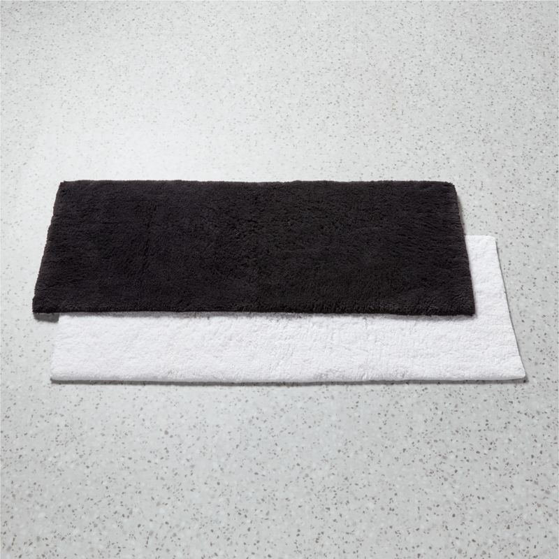 Kindred Organic Cotton Black Bath Runner Rug 24x60 by Kravitz