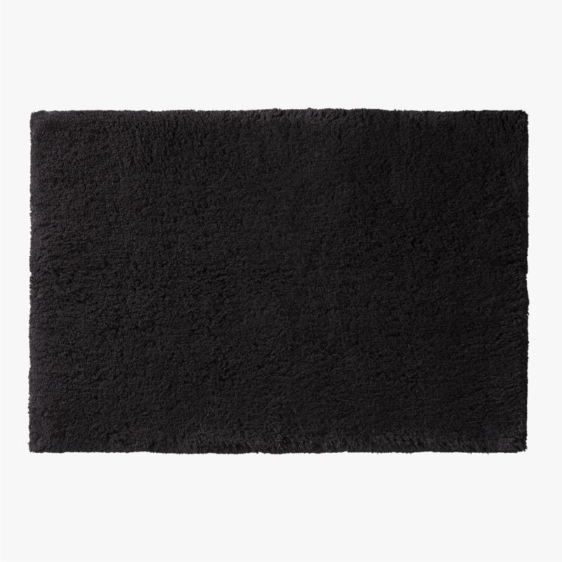 View Kalani Organic Cotton Black Bath Mat 24"x36" details