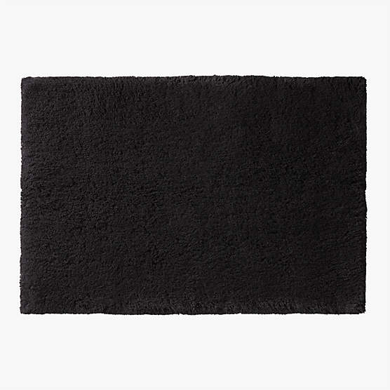 Kalani Organic Cotton Black Bath Mat 24"x36"