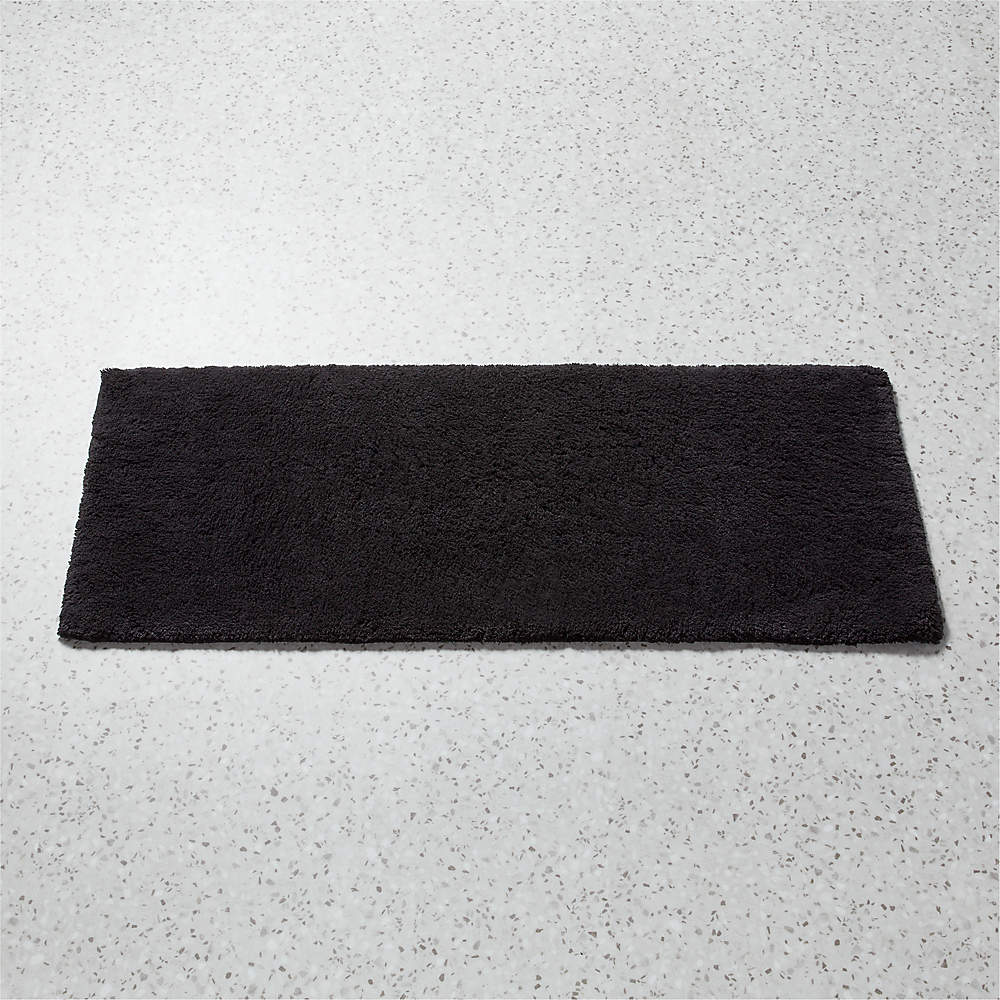 Keeko Black Bathroom Rugs, 24x60 Long Bathroom Rugs Runner with Strong  Absorption, Washable Bath Rug, Non-Slip Long Rugs for Bathroom Elder