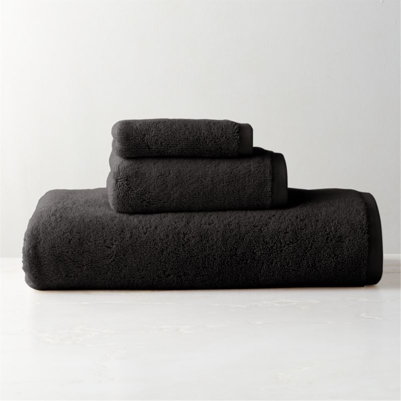 Kalani Organic Cotton Black Bath Towel Set - image 0 of 1