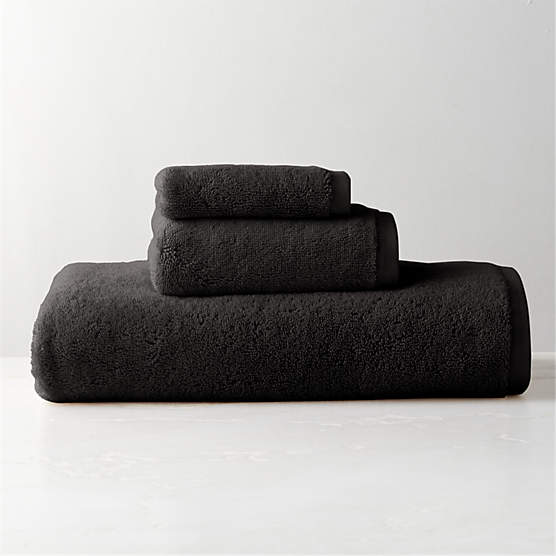 Kalani Organic Cotton Black Bath Towel Set