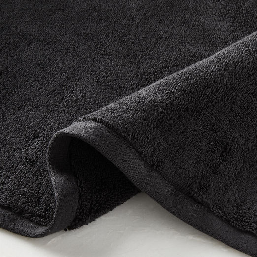 Kalani Organic Cotton Black Bath Towels