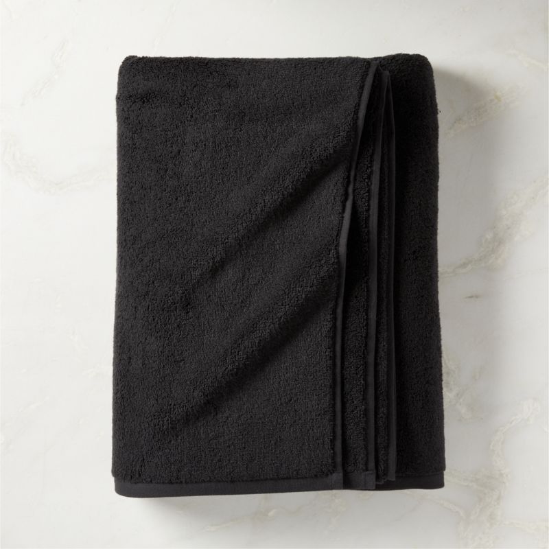 Kalani Organic Cotton Black Bath Sheet - image 0 of 6