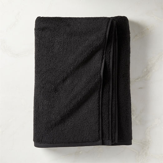 Kalani Organic Cotton Black Bath Sheet