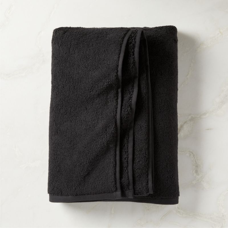 Kalani Organic Cotton Black Bath Towel - image 0 of 6