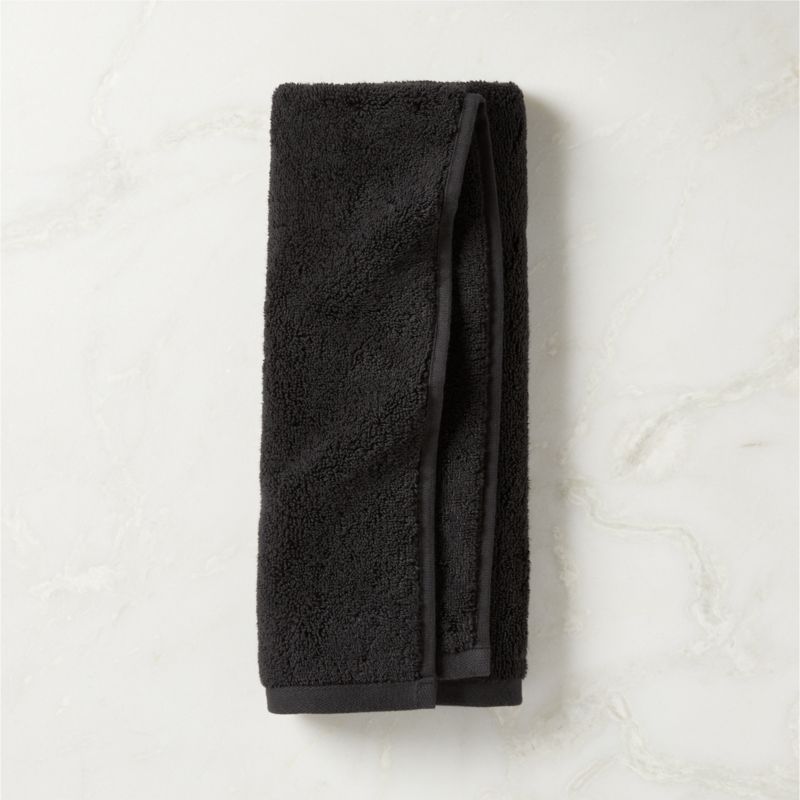 Kalani Organic Cotton Black Hand Towel - image 0 of 6