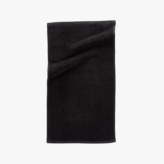 Kalani Organic Cotton Black Hand Towel