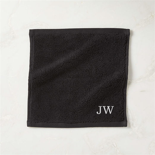 Kalani Organic Cotton Black Washcloth