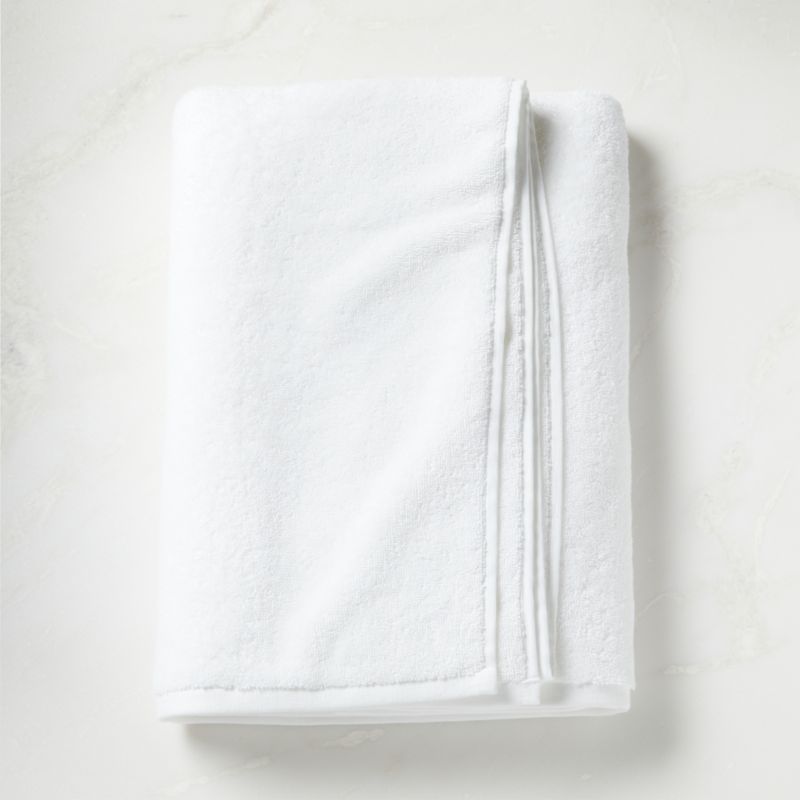 Tuli Black Trim Hand Towel + Reviews, CB2