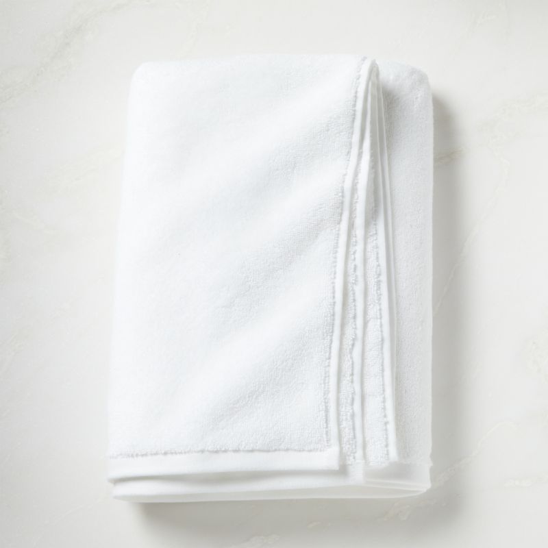 Armela Organic Cotton White Waffle Bath Towel + Reviews